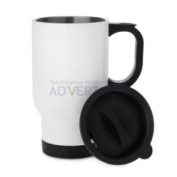 14oz. (415 ml) Sublimation White Car Travel Stainless Steel Mug 14oz. (415 ml) Sublimation White Car Travel Stainless Steel Mug
