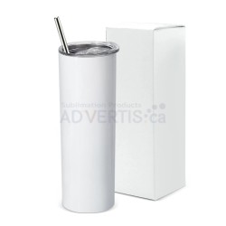 20oz (590 ml) Sublimation White Stainless Steel Tumbler with Lid and Straw 20oz (590 ml) Sublimation White Stainless Steel Tumbler with Lid and Straw
