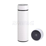 16oz (500 ml) Sublimation White Stainless Steel Flask with LED Temperature Display