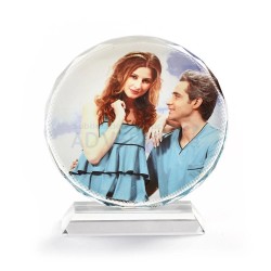 Sublimation Sunflower Glass Crystal, 15 cm (5.9")