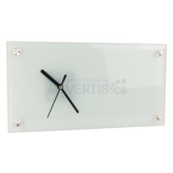 Sublimation Clock Glass Frame, 30x16 cm (11.8"x6.3") Sublimation Clock Glass Frame, 30x16 cm (11.8"x6.3")