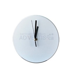 Sublimation Round Clock Glass Frame, 18 cm (7.1") Sublimation Round Clock Glass Frame, 18 cm (7.1")