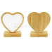 Sublimation Bamboo Frame with Magnet, Heart, 12.5x11.3 cm
