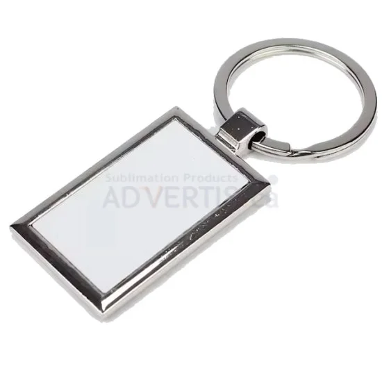 Rectangular Sublimation Keychains Sublimation Silver Metal Rectangle Keychain - KCH-RCL