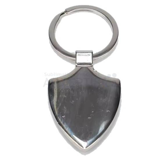 Sublimation Silver Metal Keychain, Shield