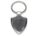 Sublimation Silver Metal Keychain, Shield