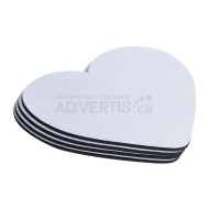 Sublimation Heart Shape Mouse Pad, 23.5x19.5x0.3 cm (9.25"x7.7"x0.12")