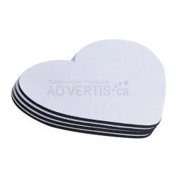 Sublimation Heart Shape Mouse Pad, 23.5x19.5x0.3 cm (9.25"x7.7"x0.12") Sublimation Heart Shape Mouse Pad, 23.5x19.5x0.3 cm (9.25"x7.7"x0.12")