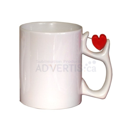 11oz. White Sublimation Spinner Heart Ceramic Coffee Mug With Individual Box (12 pack) 11oz. White Sublimation Spinner Heart Ceramic Coffee Mug With Individual Box (12 pack)