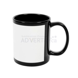 11oz. ORCA Sublimation Black Ceramic Mug with Printable White Area with Individual Box (36 pack) (GTA Warehouse)