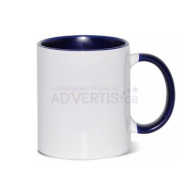 11oz. Sublimation Dark Blue Inner and Handle Mug With Individual Box (36 pack)