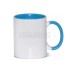 11oz. Sublimation Light Blue Inner and Handle Ceramic Coffee Mug (36 pack)