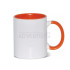 11oz. Sublimation Orange Inner and Handle Ceramic Coffee Mug (36 pack)