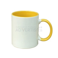 11oz. Sublimation Yellow Inner and Handle Mug (36 pack) (GTA Warehouse)