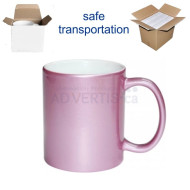 11oz. Sublimation Pink Ceramic Coffee Mug with Individual Gift Box (36 Pack) 
