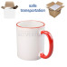 11oz. Sublimation Red Rim and Handle Ceramic Coffee Mug With Individual Box (36 pack)