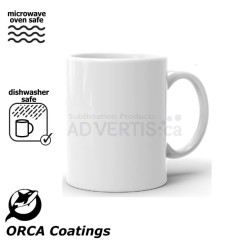 11oz. ORCA White Sublimation Ceramic Coffee Mug (36 pack) 11oz. ORCA White Sublimation Ceramic Coffee Mug (36 pack)