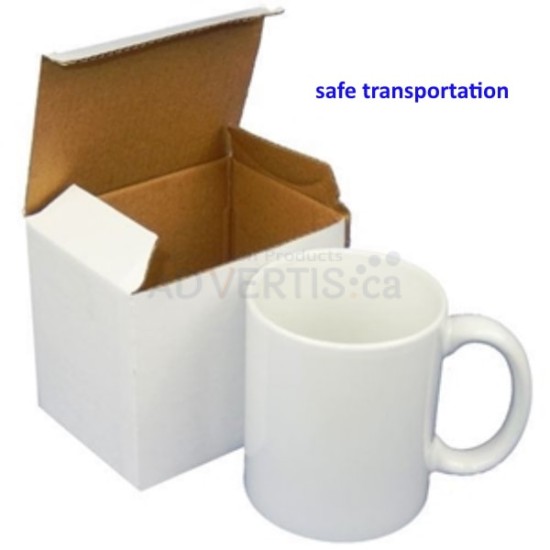 11oz. White Sublimation Classic Ceramic Coffee Mug with Individual Box (36 pack)