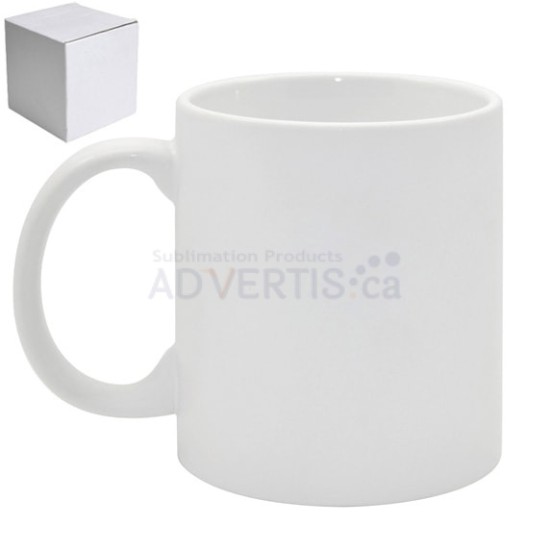 11oz. White Sublimation Classic Ceramic Coffee Mug with Individual Box (36 pack)