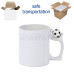 11oz. White Sublimation Spinner Soccer Coffee Mug With Individual Box (12 pack)