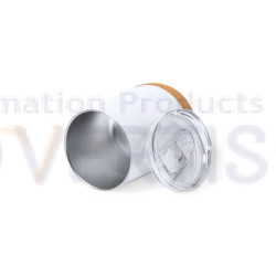 12oz Sublimation White Stemless Wine Cup Tumbler with Cork 12oz Sublimation White Stemless Wine Cup Tumbler with Cork