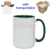 15oz. Sublimation Inner and Handle Green Mug with Individual Gift Box (36 Pack)