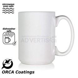 15oz. ORCA White Sublimation Ceramic Coffee Mug (36 pack) 15oz. ORCA White Sublimation Ceramic Coffee Mug (36 pack)