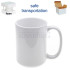 15oz. White Sublimation Ceramic Coffee Mug with Individual Box with Foam (12 pack)