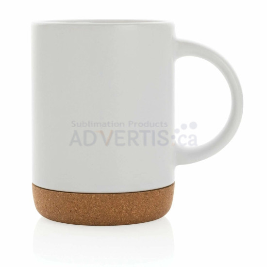 15oz White Sublimation Mug with Cork with Individual Box (36 pack)