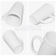 17oz. White Sublimation Ceramic Conical Latte Mug With Individual Gift Box (500 ml) (12 pack) 17oz. White Sublimation Ceramic Conical Latte Mug With Individual Gift Box (500 ml) (12 pack)