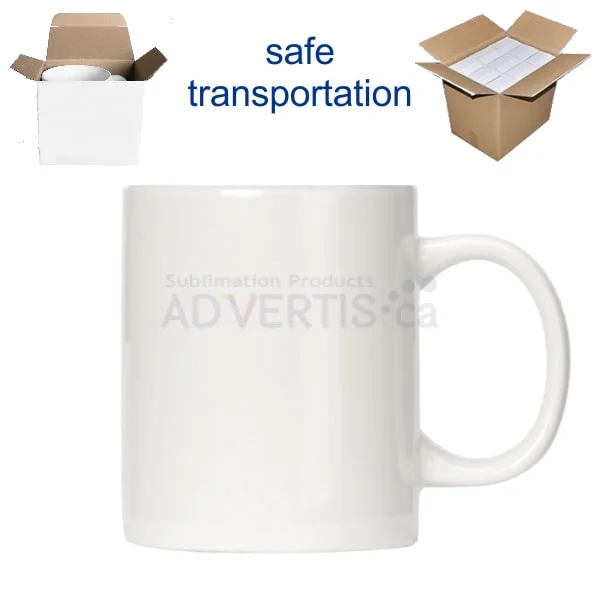 20oz. Sublimation Jumbo Ceramic Coffee Mug with Individual Gift Box (12  pack)
