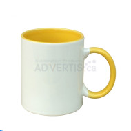 11oz. Sublimation Yellow Inner and Handle Mug With Individual Box (36 pack) 11oz. Sublimation Yellow Inner and Handle Mug With Individual Box (36 pack)