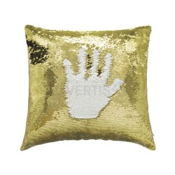 Sublimation Sequin Reversible Gold / White Pillowcase, 40x40 cm (15.75"x15.75") - 5 in pack