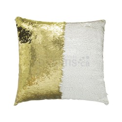 Sublimation Sequin Reversible Gold / White Pillowcase, 40x40 cm (15.75"x15.75") - 5 in pack