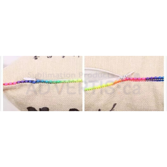 Sublimation Square Linen Pillowcase with Rainbow Edge, 40x40 cm (15.75"x15.75") - 5 pack Sublimation Square Linen Pillowcase with Rainbow Edge, 40x40 cm (15.75"x15.75") - 5 pack