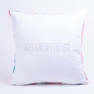 Sublimation Square White Polyester Pillowcase with Rainbow Edge, 40x40 cm (15.75"x15.75") - 5 in pack