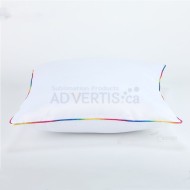 Sublimation Square White Polyester Pillowcase with Rainbow Edge, 40x40 cm (15.75"x15.75") - 5 in pack Sublimation Square White Polyester Pillowcase with Rainbow Edge, 40x40 cm (15.75"x15.75") - 5 in pack
