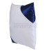Sublimation White Pillowcase with Blue Corners, 40x40 cm (15.75"x15.75") - 5 pack