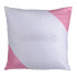Sublimation White Pillowcase with Pink Corners, 40x40 cm (15.75"x15.75") - 5 in pack
