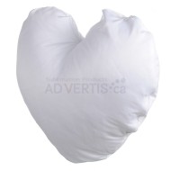 Sublimation Pure White Heart Shape Polyester Pillowcase, 43x35 cm (16.9"x13.8") - 5 in pack