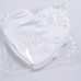Sublimation Pure White Heart Shape Polyester Pillowcase, 43x35 cm (16.9"x13.8") - 5 pack