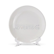 7" Sublimation White Round Ceramic 3D Plate, 17.8 cm