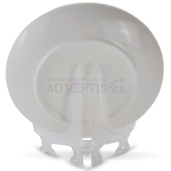 10" Sublimation White Round Ceramic 3D Plate, 25.4 cm. 10" Sublimation White Round Ceramic 3D Plate, 25.4 cm.