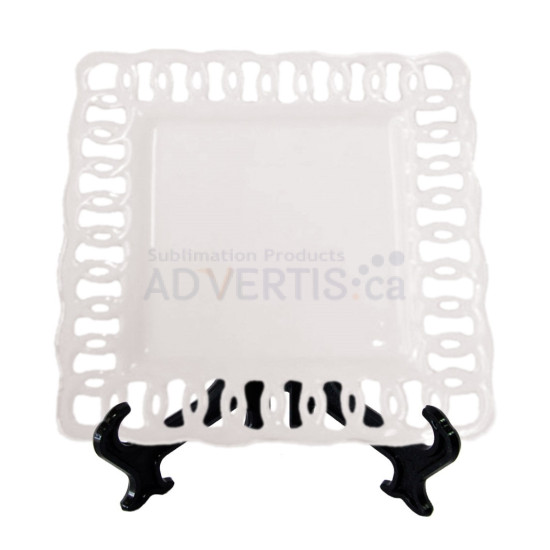 Sublimation White Square Plate, 20x20 cm. Sublimation White Square Plate, 20x20 cm.